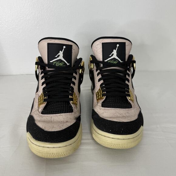 Nike Air Jordan 4 Retro Shoes Womens 10 Pink Slit Splatter AQ9129-601 Sneakers - Picture 2 of 9